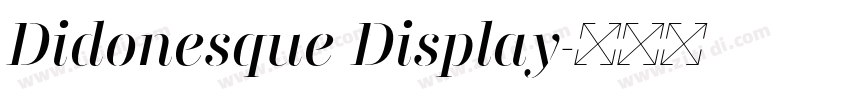 Didonesque Display字体转换